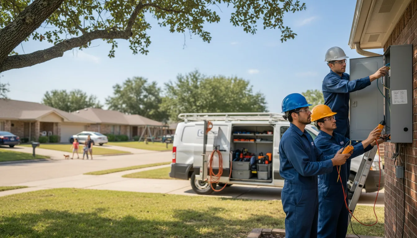 Certified electrician providing emergency electrical services in Viking, MN